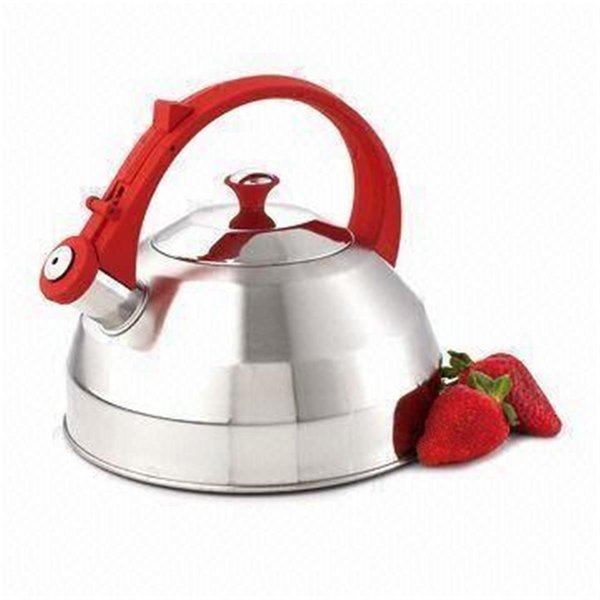 Topchef Steppes 2.8 Qt Stainless Steel with Red handle and Knob TO70226